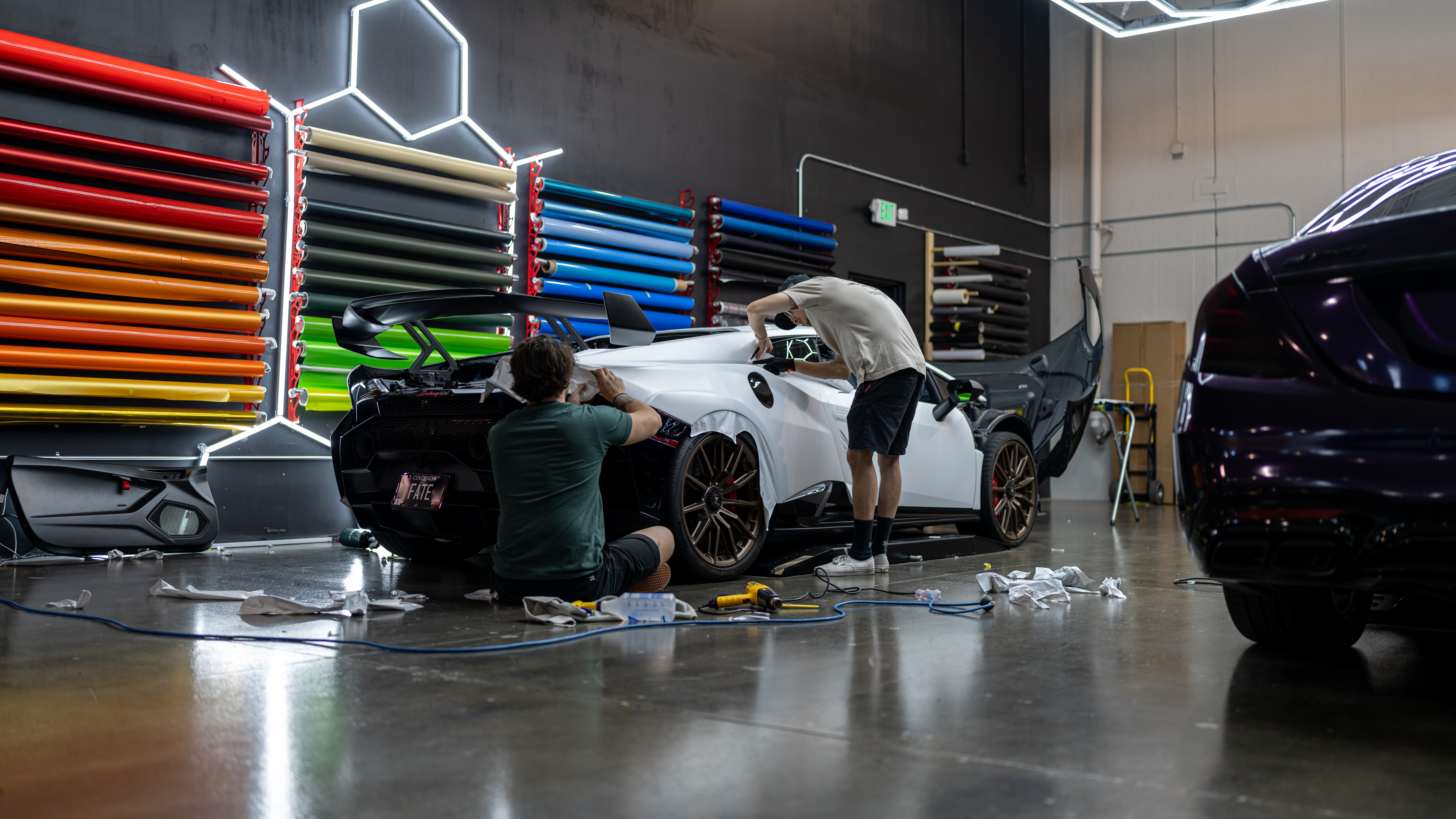 Wrapping the Lamborghini Huracan STO