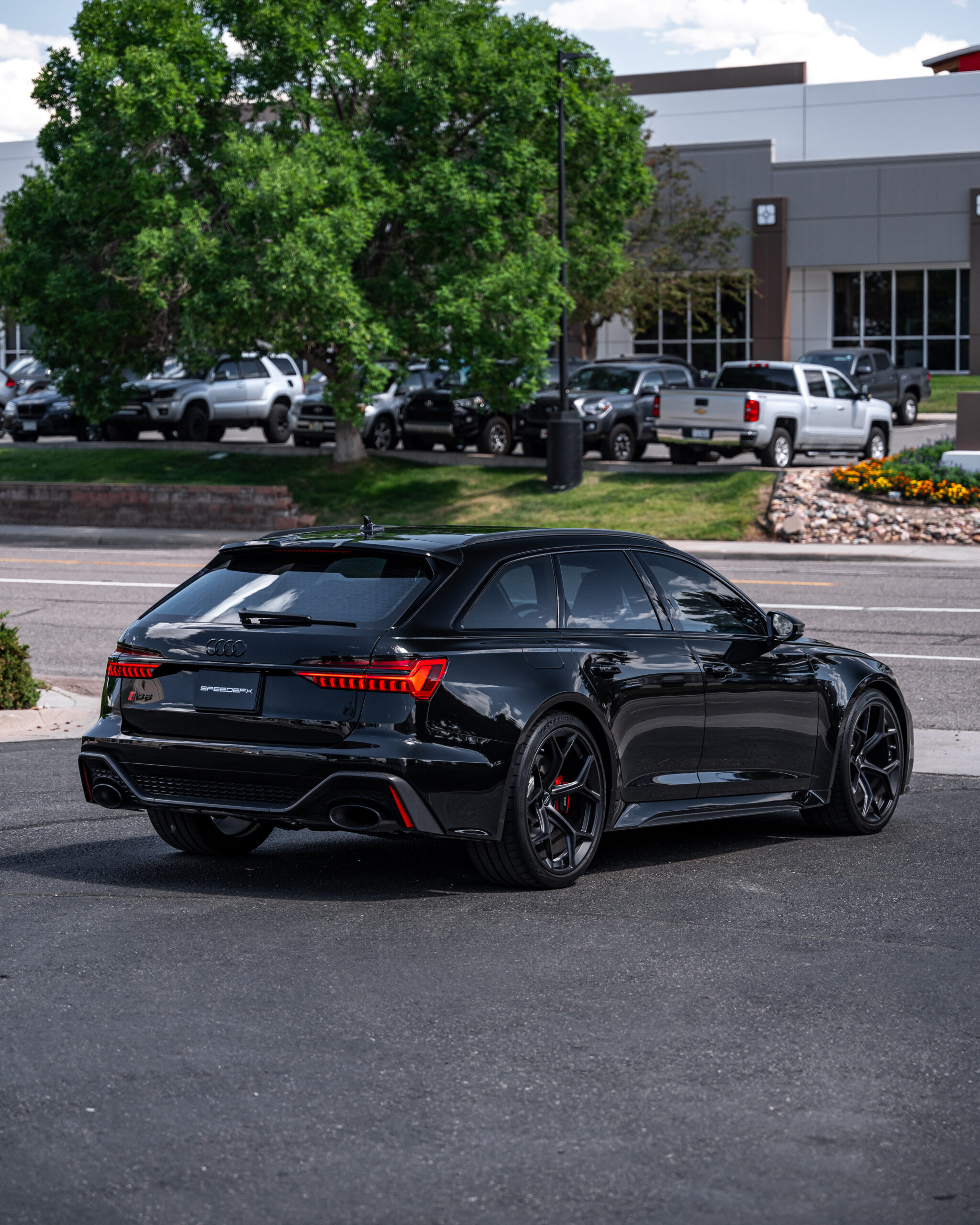 Audi RS6 Avant Complete with a Full body PPF and ceramic coating as well as ceramic coating to the wheels to keep the vehicle fully protected against the roadways.