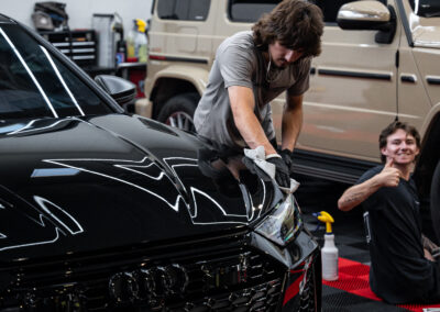 Nick preparing the Audi RS6 for Ceramic coating.