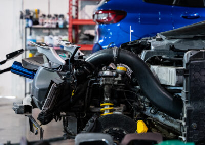 Rear suspension of the Mclaren 720s with Novitec Lowering Springs installed