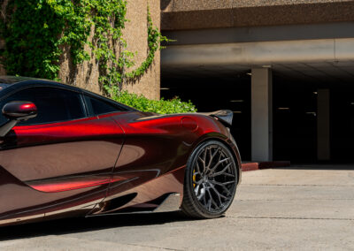 Wheel shot of the completed Mclaren 720s