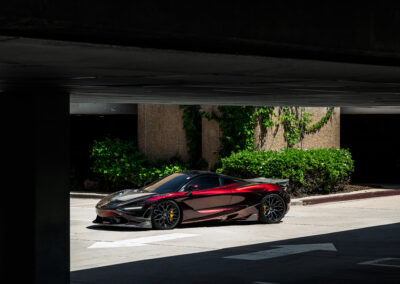 Distant shot of the completed Mclaren 720s