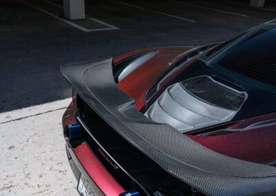 The new carbon fiber Vorsteiner wing for the Mclaren 720s